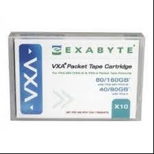 Exabyte 8mm VXA 40GB/80GB, 86GB/172GB X10 VXA-2, VXA-320 124m Backup Tape (Retail Packaging)