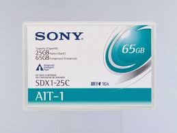 Sony SDX1-25C AIT-1 Backup Tape Cartridge (25GB/65GB Retail Pack)
