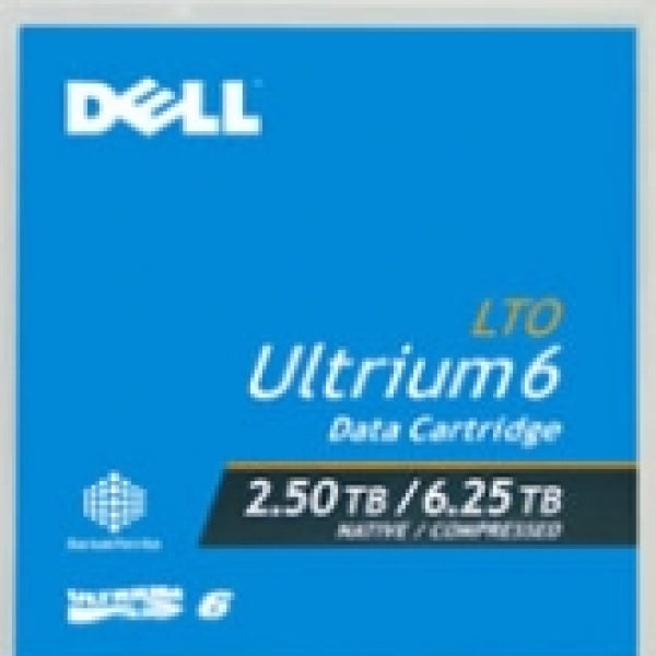 Dell 03W22T LTO-6 Ultrium Tape Media (2.5TB/6.25TB) Capacity LTO6 Data Cartridge