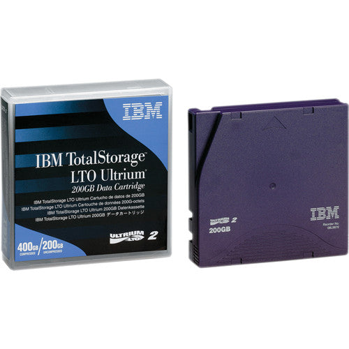 IBM 08L9870 LTO-2  Backup Tape Cartridge (200GB/400GB) Retail Pack