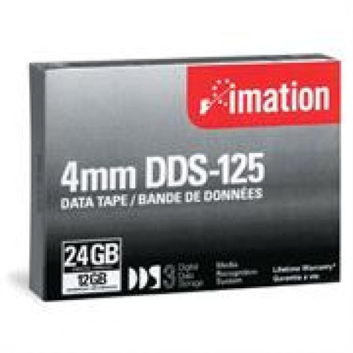 Imation 11737 4mm DDS-3 Backup Tape Cartridge (12GB/24GB 125m) Retail Pack