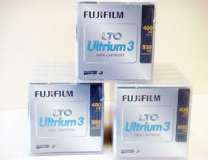Fuji 15539393 LTO-3 Backup Tape Cartridge (400GB/800GB) Retail Pack