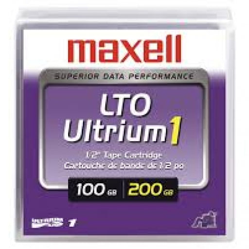 Maxell 183800 LTO-1 Backup Tape Cartridge (100GB/200GB) Retail Pack