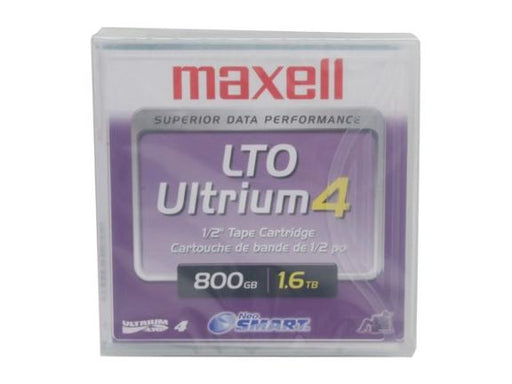 Maxell 183906 LTO-4 Backup Tape Cartridge (800GB/1.6TB) Retail Pack