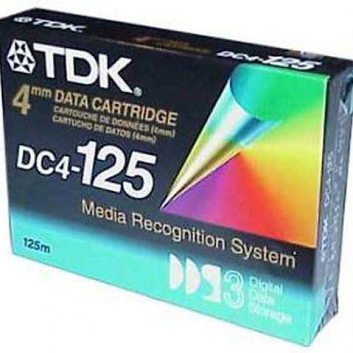 TDK 27520 4mm DDS-3 (DC4-125) Backup Tape Cartridge (12GB/24GB 125m Retail Pack)