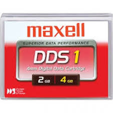 Maxell 331910 4mm DDS-1 Backup Tape Cartridge (2GB/4GB 90m Retail Pack)