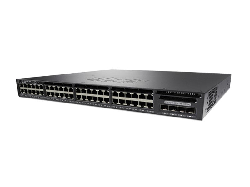 Cisco Catalyst WS-C3650-48FS-L 3650 48 Port Full PoE 4x1G Uplink LAN Base
