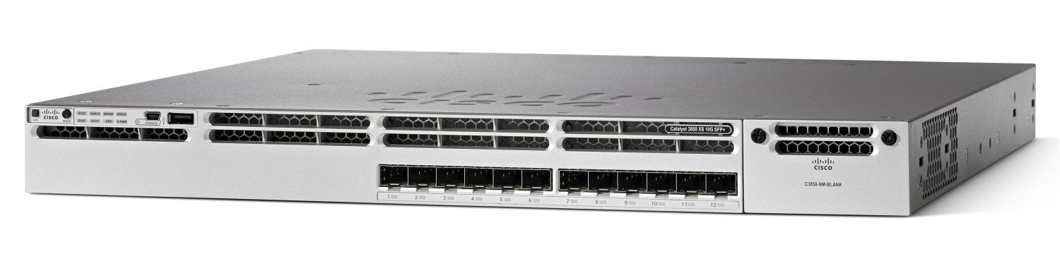Cisco Catalyst WS-C3850-12XS-S 3850 12 Port 10G Fiber Switch IP Base