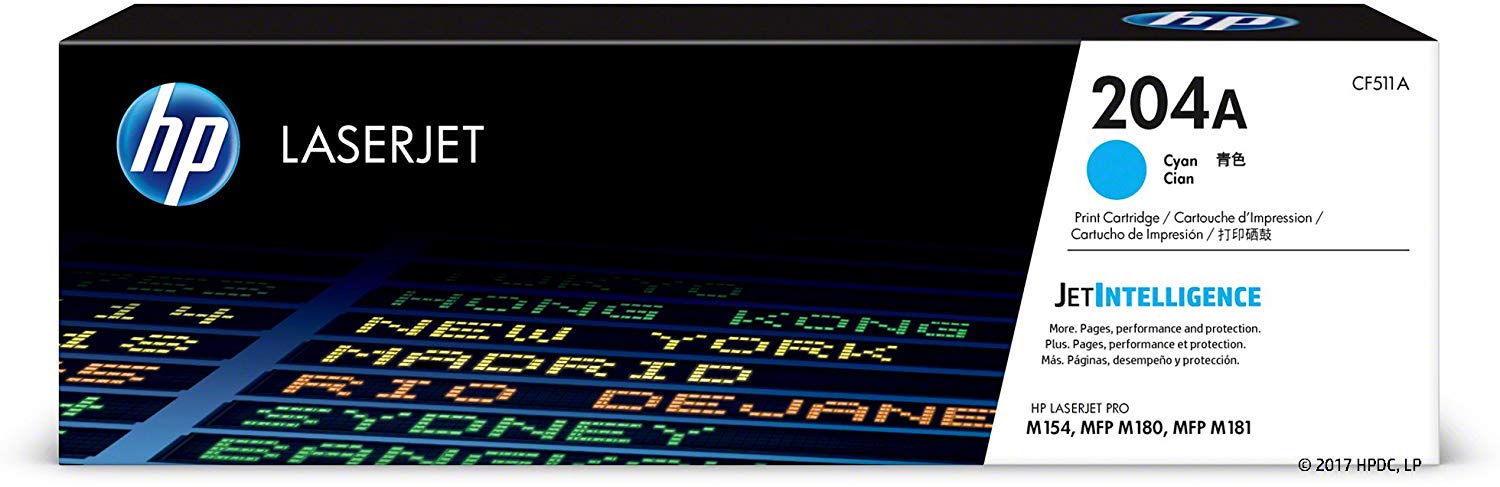 HP 204A | CF511A | Toner Cartridge | Cyan