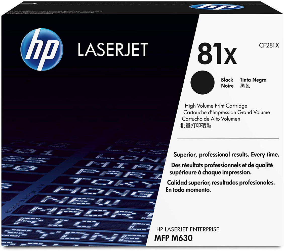 HP 81X | CF281X | Toner Cartridge | Black | High Yield