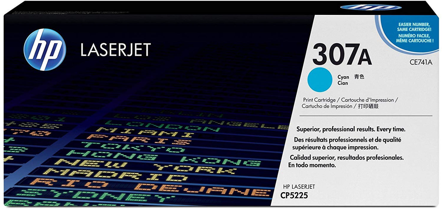 HP 307A | CE741A | Toner Cartridge | Cyan
