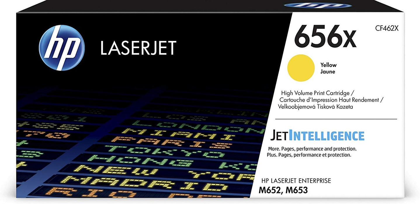 HP 656X | CF462X | Toner Cartridge | Yellow | High Yield