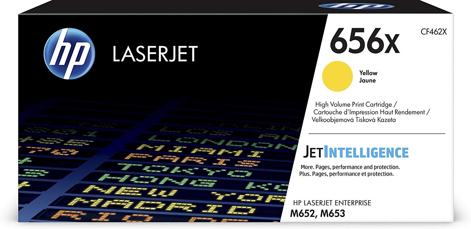 HP 656X | CF462X | Toner Cartridge | Yellow | High Yield