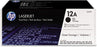 HP 12A | Q2612D | 2 Toner Cartridges | Black