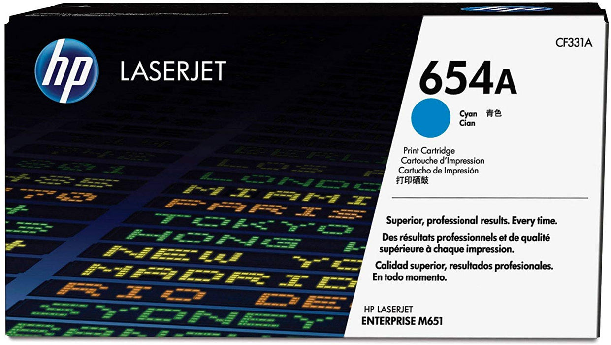 HP 654A | CF331A | Toner Cartridge | Cyan