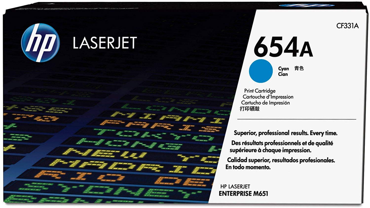 HP 654A | CF331A | Toner Cartridge | Cyan