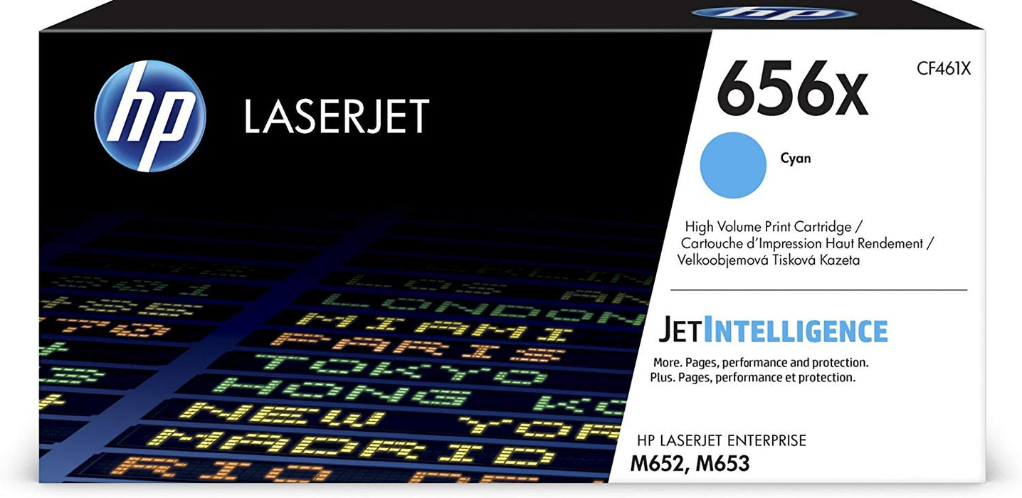 HP 656X | CF461X | Toner Cartridge | Cyan | High Yield