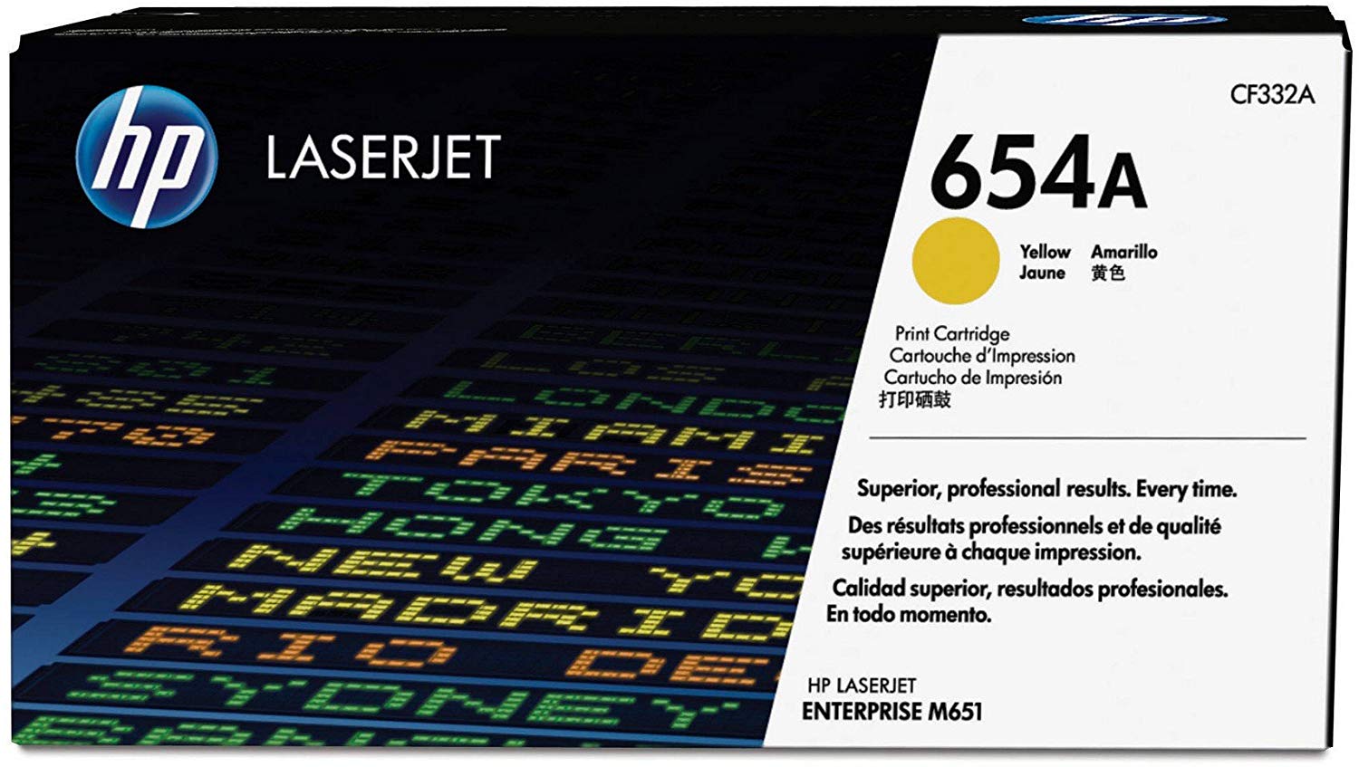 HP 654A | CF332A | Toner Cartridge | Yellow