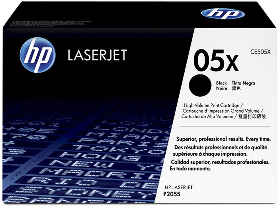HP 05X | CE505X | Toner Cartridge | Black | High Yield