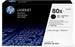 HP 80X | CF280XD | 2 Toner Cartridges | Black | High Yield