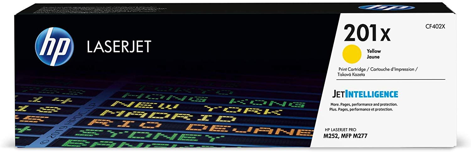 HP 201X | CF402X | Toner Cartridge | Yellow | High Yield