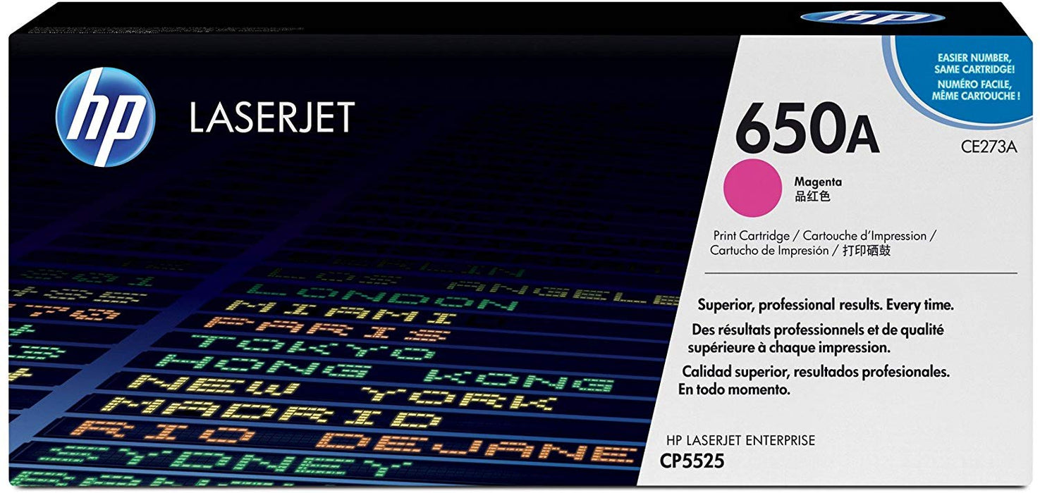 HP 650A | CE273A | Toner Cartridge | Magenta