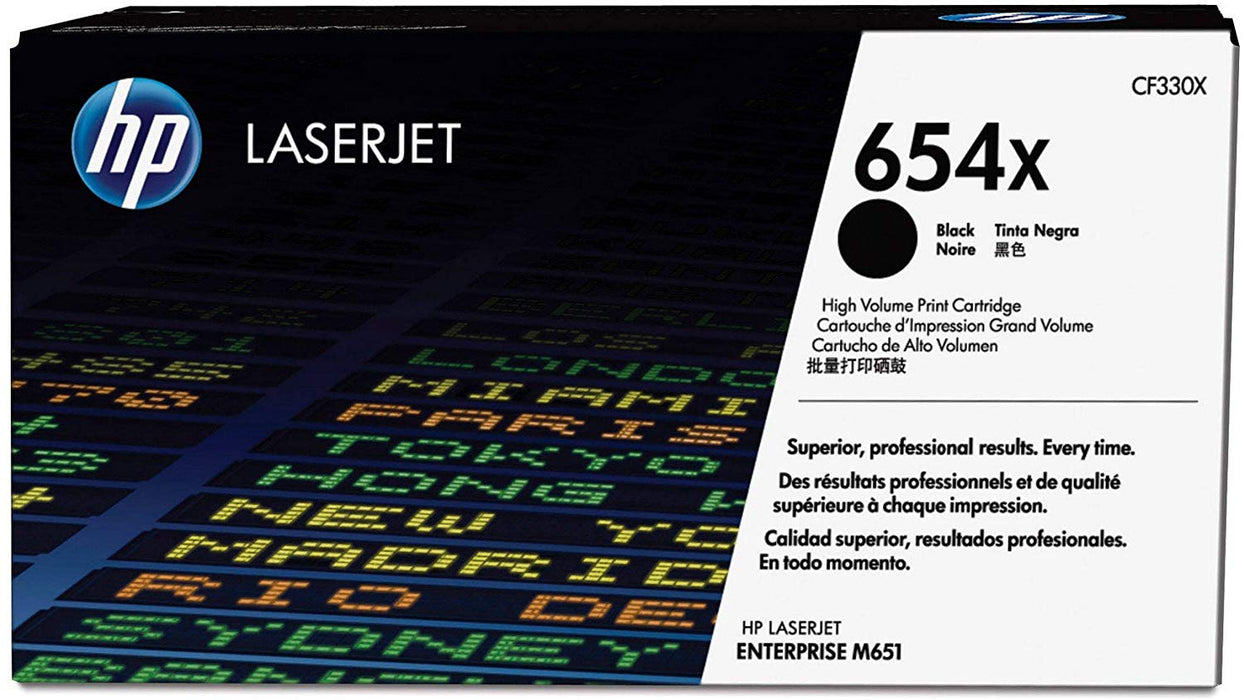 HP 654X | CF330X | Toner Cartridge | Black | High Yield