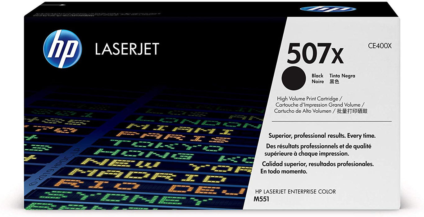 HP 507X | CE400X | Toner Cartridge | Black | High Yield