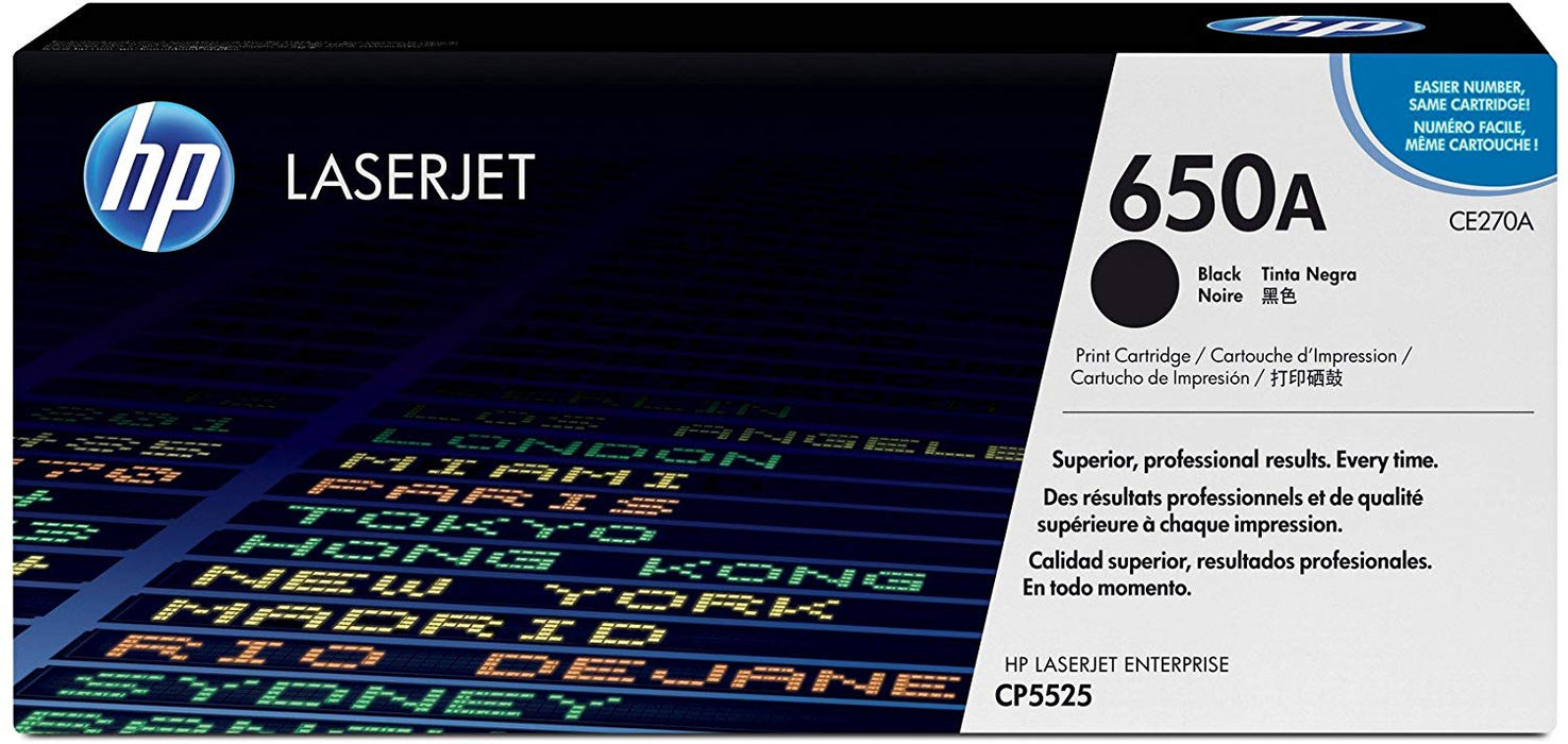HP 650A | CE270A | Toner Cartridge | Black