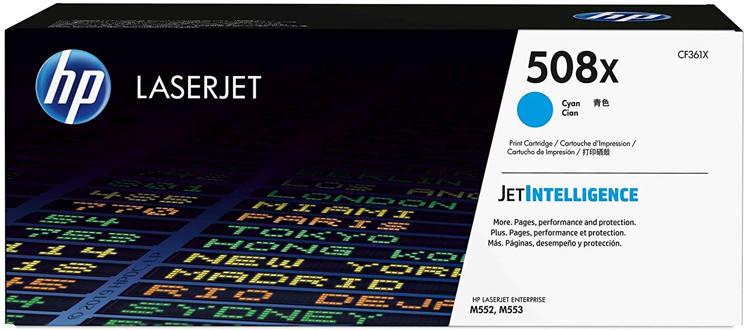 HP 508X | CF361X | Toner Cartridge | Cyan | High Yield