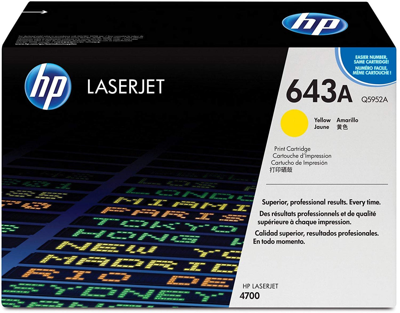 HP 643A | Q5952A | Toner Cartridge | Yellow