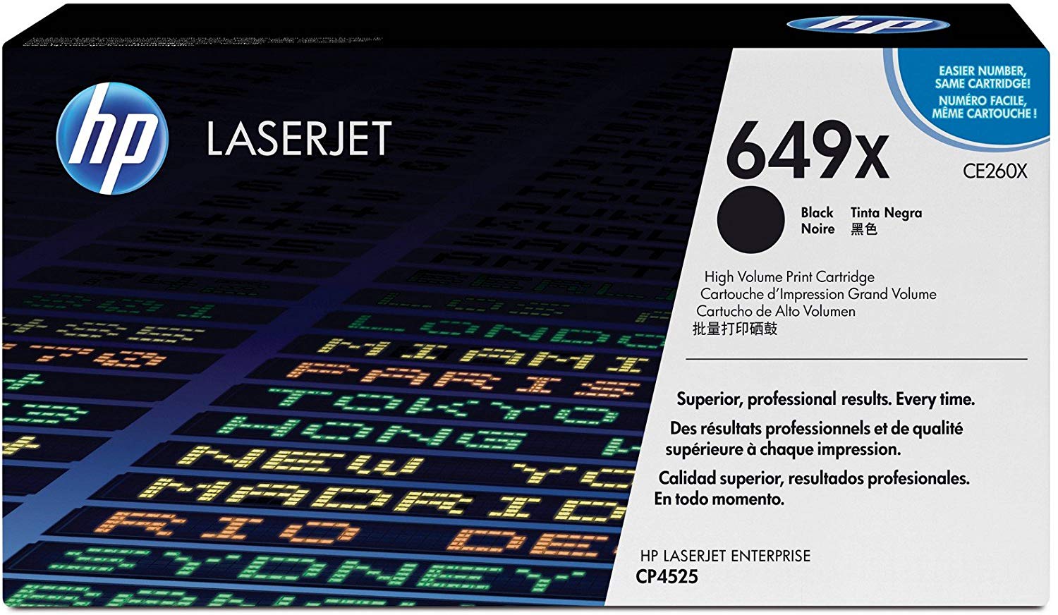 HP 649X | CE260X | Toner Cartridge | Black | High Yield