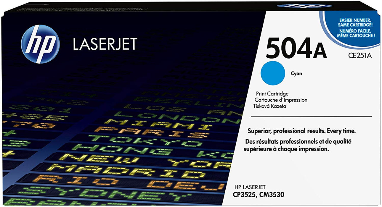 HP 504A | CE251A | Toner Cartridge | Cyan