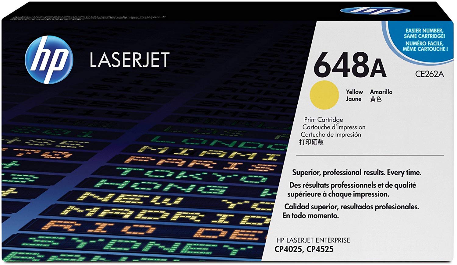 HP 648A | CE262A | Toner Cartridge | Yellow