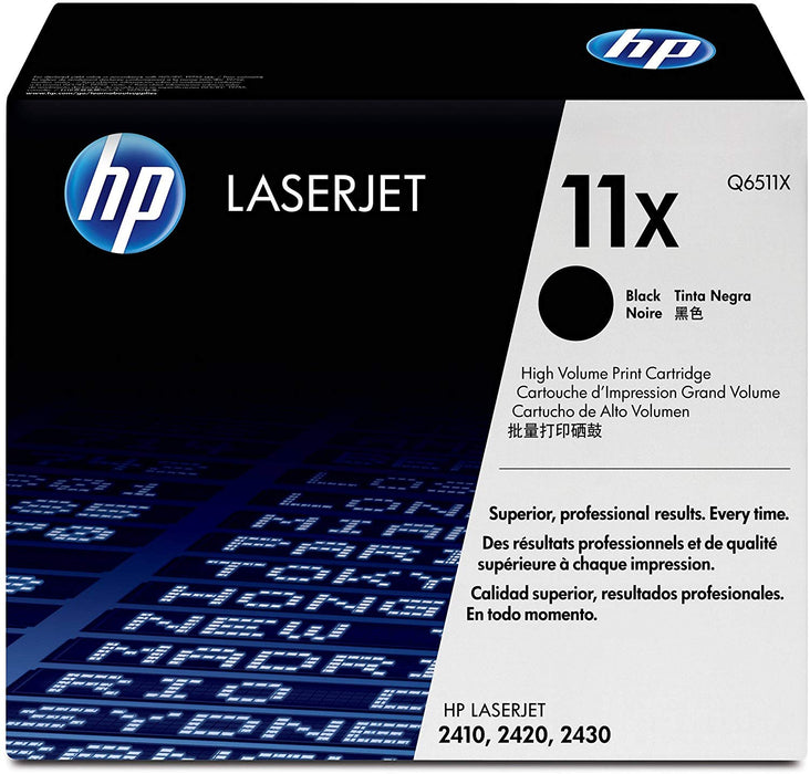 HP 11X | Q6511X | Toner Cartridge | Black | High Yield