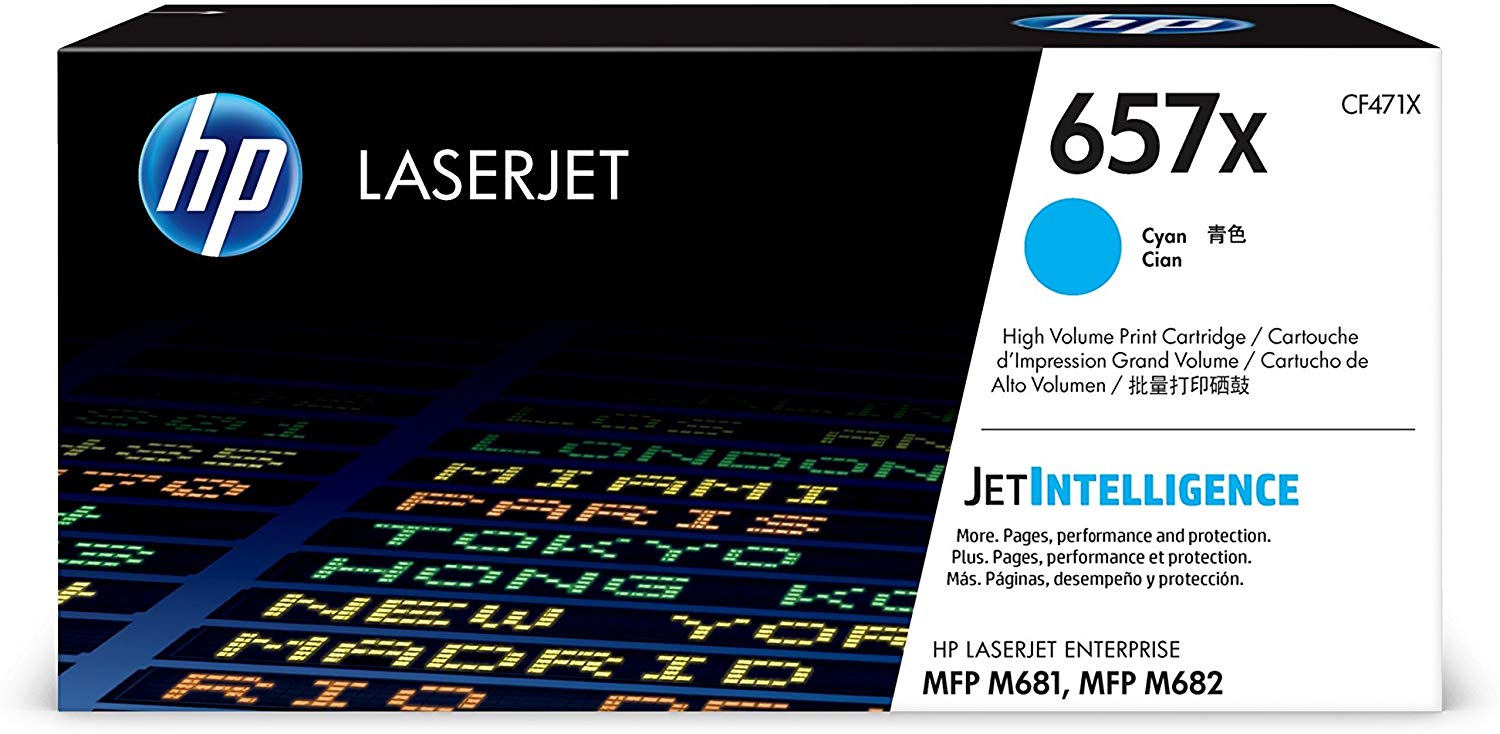 HP 657X | CF471X | Toner Cartridge | Cyan | High Yield
