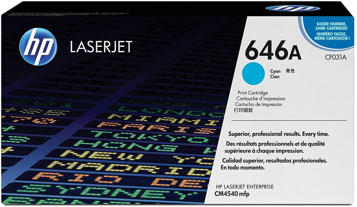 HP 646A | CF031A | Toner Cartridge | Cyan