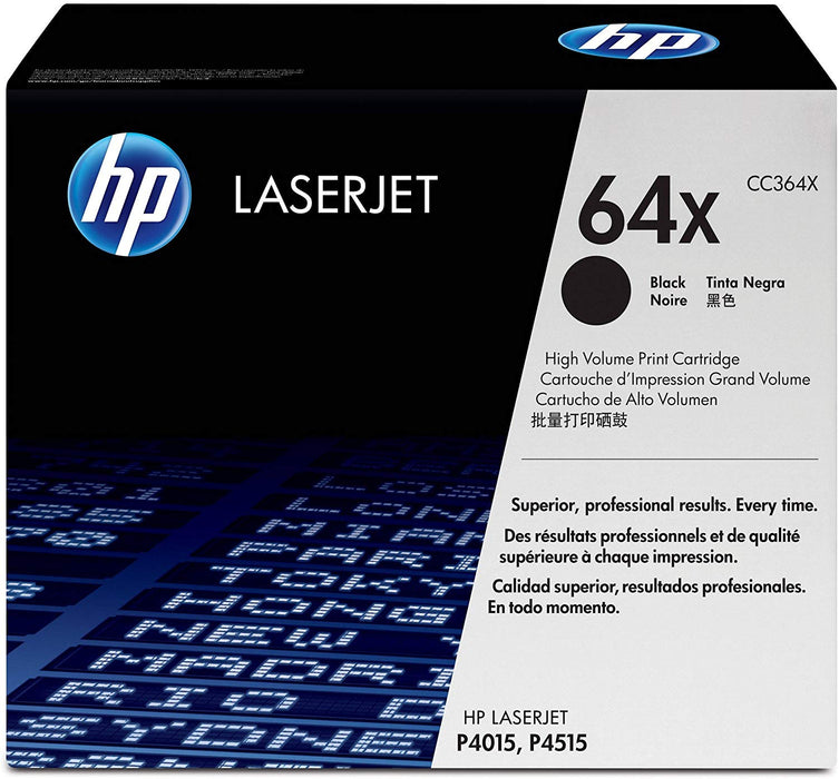 HP 64X | CC364X | Toner Cartridge | Black | High Yield