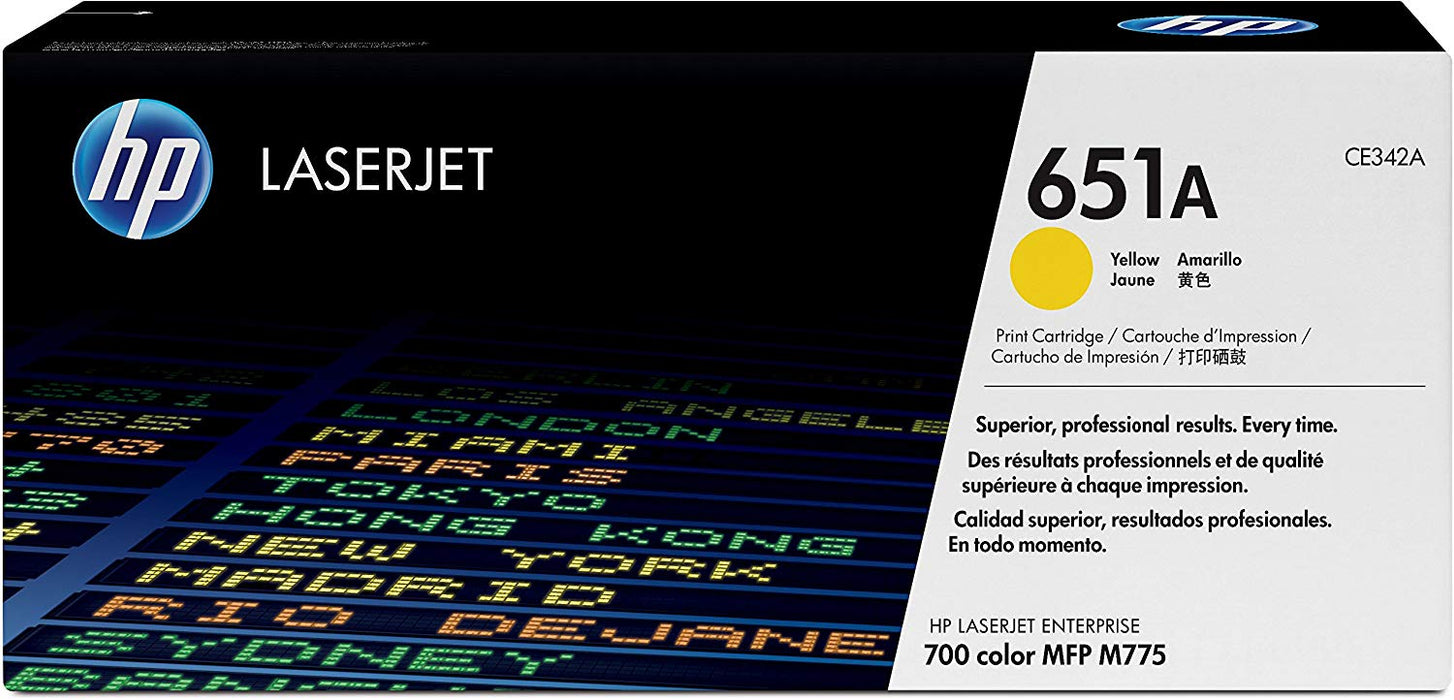 HP 651A | CE342A | Toner Cartridge | Yellow