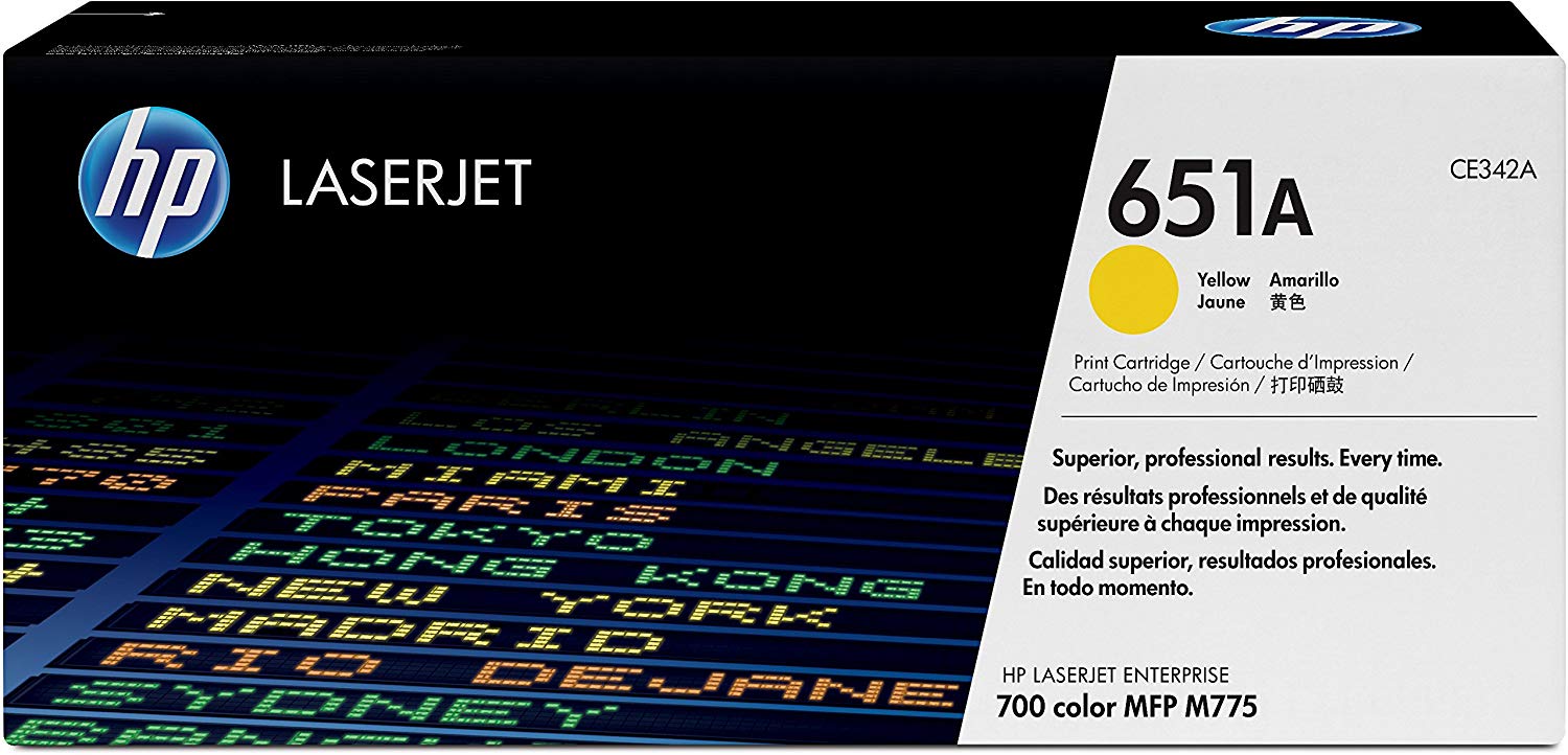 HP 651A | CE342A | Toner Cartridge | Yellow