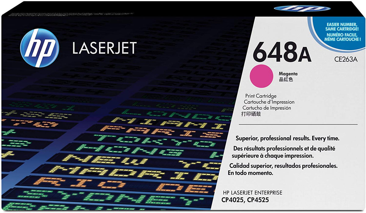 HP 648A | CE263A | Toner Cartridge | Magenta