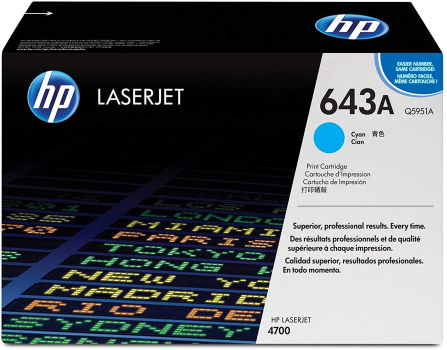 HP 643A | Q5951A | Toner Cartridge | Cyan
