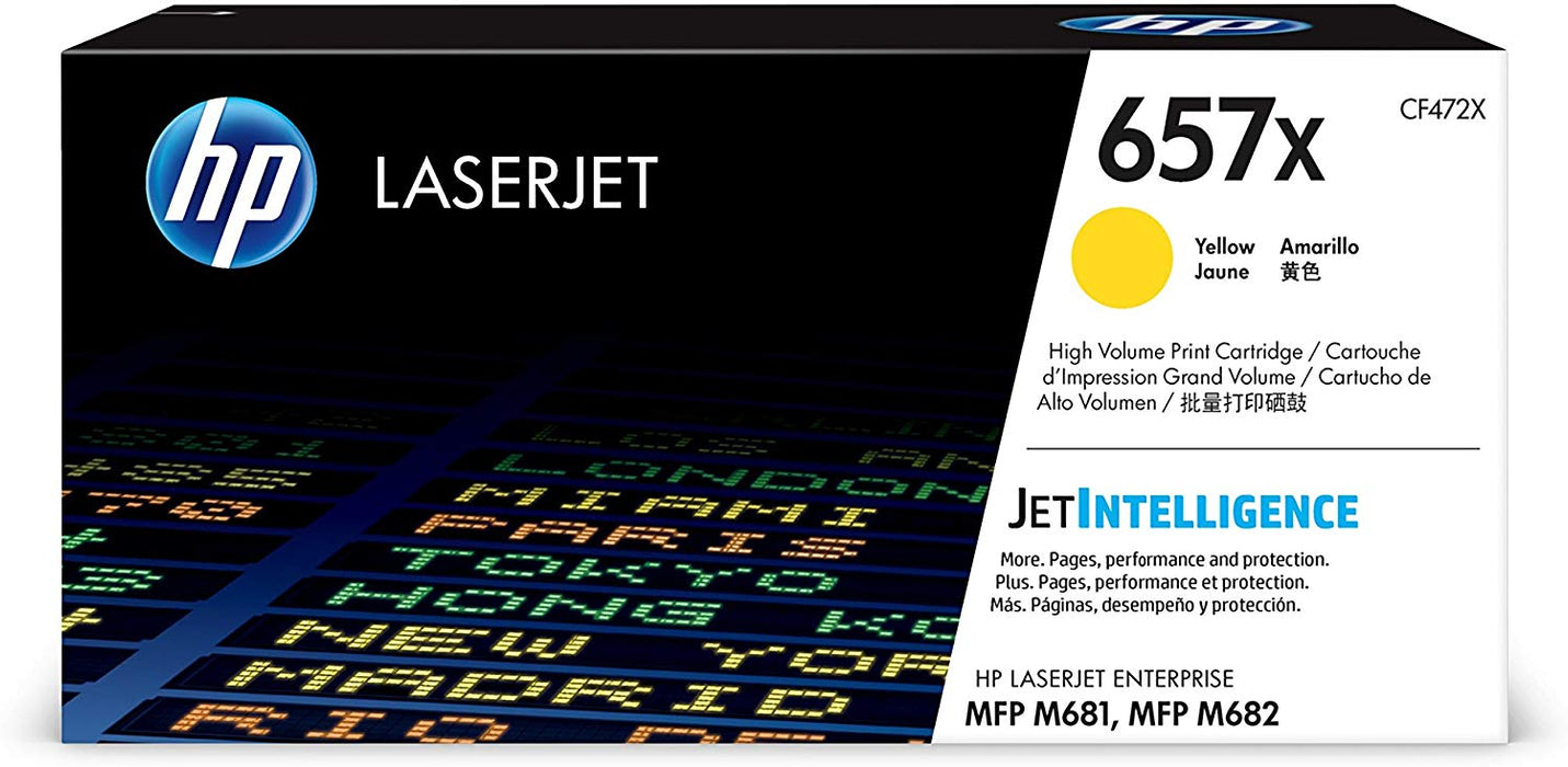 HP 657X | CF472X | Toner Cartridge | Yellow | High Yield