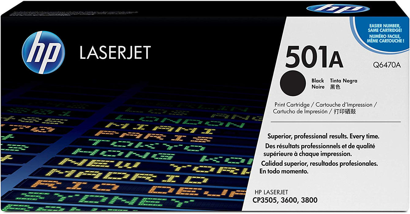 HP 501A | Q6470A | Toner Cartridge | Black
