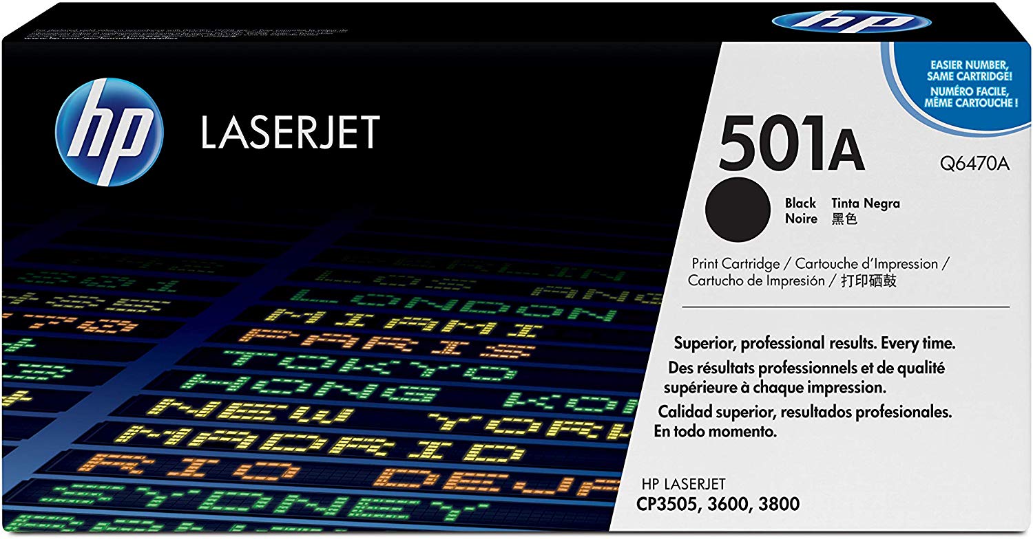HP 501A | Q6470A | Toner Cartridge | Black
