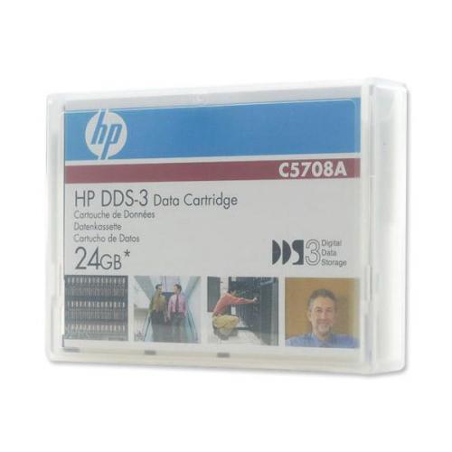 HP C5708A 4mm DDS-3 Backup Tape Cartridge (12GB/24GB 125m Retail Pack)