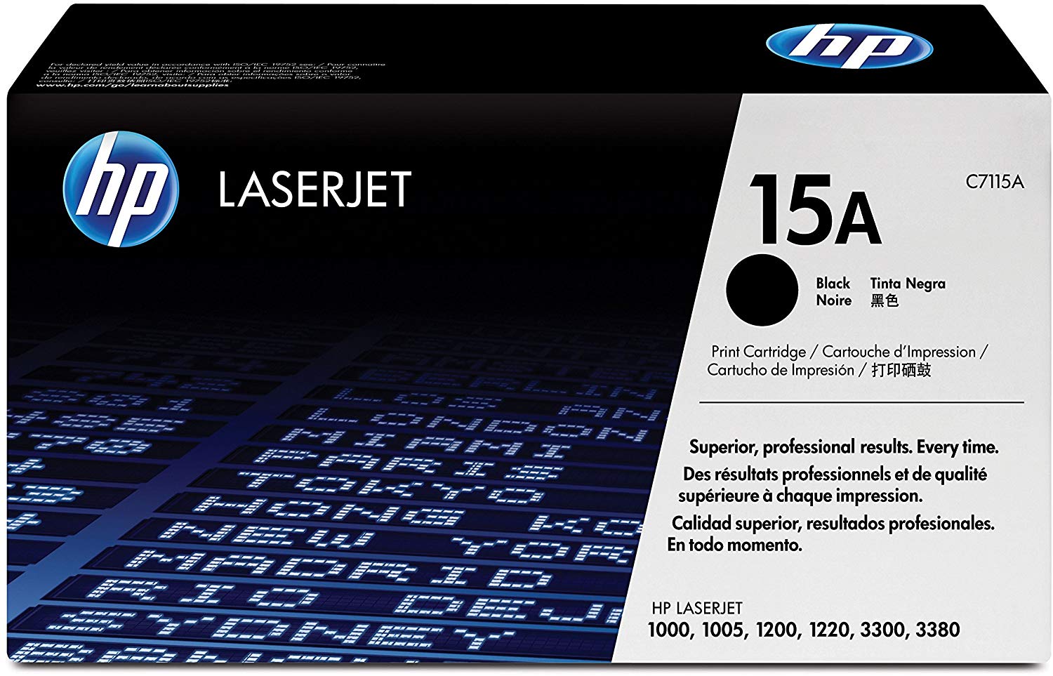 HP 15A Black Toner Cartridge, Standard (C7115A)
