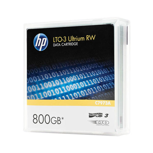 C7973AC - HP LTO-3 Ultrium 400/800GB RW Storage Media non Custom Label Tape Data Cartridge