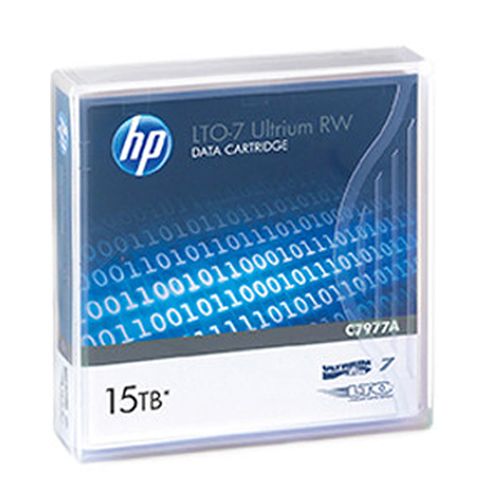 HP C7977A LTO-7 Ultrium Data Backup Tape Cartridge (6.0TB/15TB) Retail Pack
