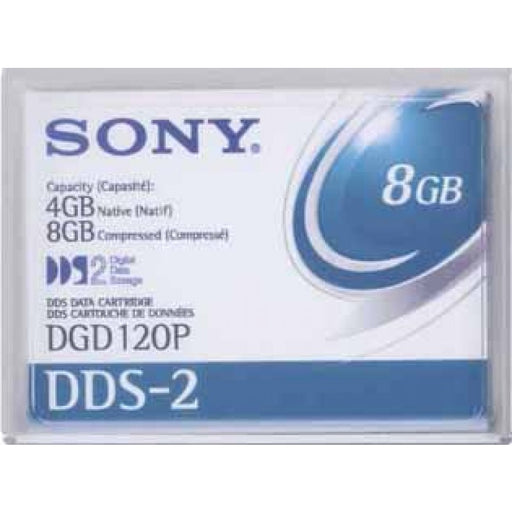Sony DGD-120P 4mm DDS-2 Backup Tape Cartridge (4GB/8GB Retail Pack)